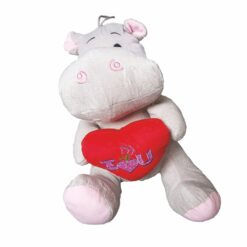 Ippopotamo Peluche con Cuore