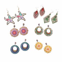 Orecchini con Pietre Colorate