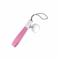 Mobile phone strap rosa con scatolino