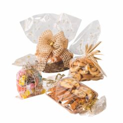 Buste trasparenti con stampa "Produzione artigianale" Conf. 50 pz