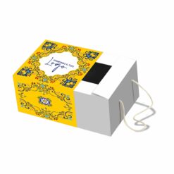 Scatola porta panettone Natalizia con cordini e apertura a fiammifero "Le Siciliane"