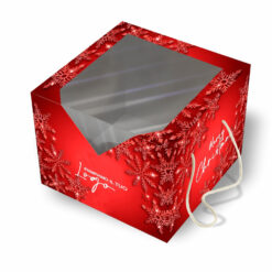 Scatola porta panettone Natalizia con finestra "Exclusive"