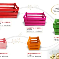 Cassetta in Legno colorata varie misure