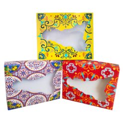 Scatola Folkloristica Sicilia - 400 gr., fondo e coperchio, finestrata Sicilia