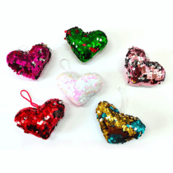 Cuore con paiettes glitterato
