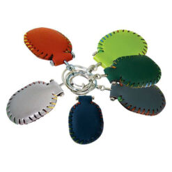 Portachiavi cucito in finta pelle