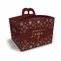 Scatole Porta Panettone "Merry Christmas" – Marrone