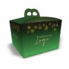 scatola Porta Panettone "Merry Christmas" - Verde