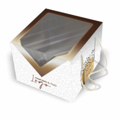 Scatola porta panettone Natalizia con finestra "Exclusive"