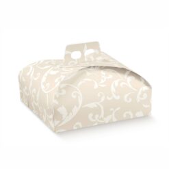 Porta Torta Damascato Avorio - grande