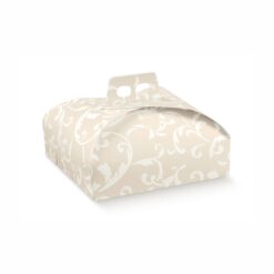 Porta Torta Damascato Avorio - medio