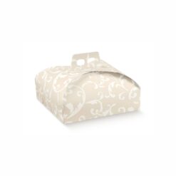 Porta Torta Damascato Avorio - piccolo