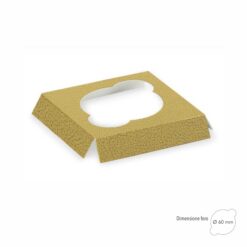 Fondo fustellato pelle oro