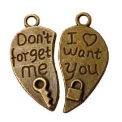 Pendente Love Bronzato