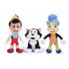 Pinocchio , figaro, e il grillo parlante peluches cm 30