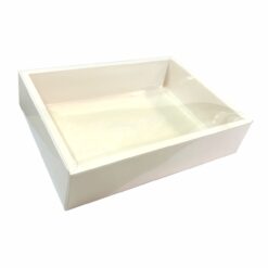 Scatola bianca con coperchio in pvc