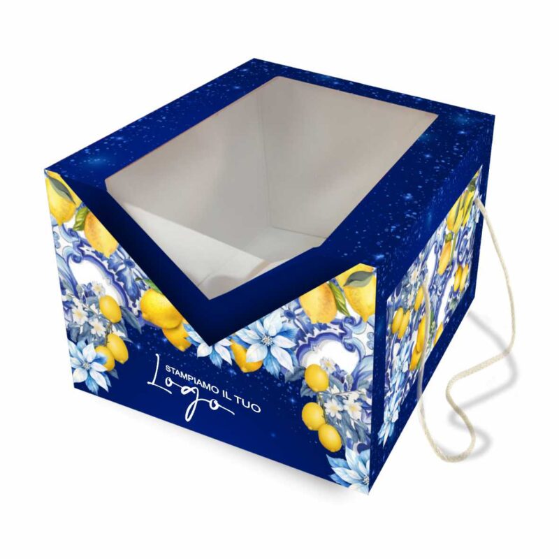 Scatola porta panettone Natalizia con finestra "Exclusive"