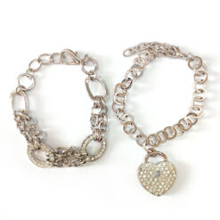 Bracciale Metallo con Strass