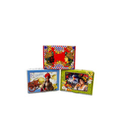 Scatola Folkloristica Sicilia - 300 gr., automontante con foto Sicilia